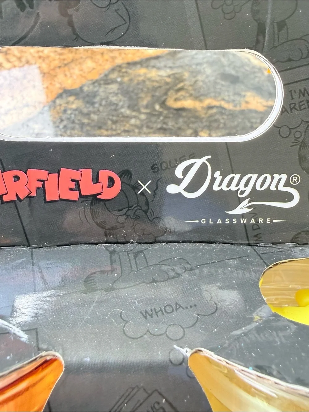 Garfield x Dragon Glassware Limited Edition Drinking Glasses & Straw NEW Sealed